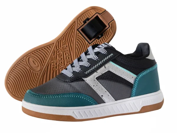 Breezy Rollers Sneakers Turquoise/Grijs/Zwart