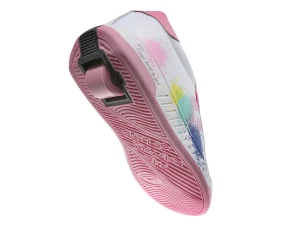 Breezy Rollers Sneakers Wit/Roze Splash