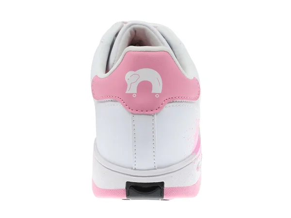 Breezy Rollers Sneakers Wit/Roze Splash