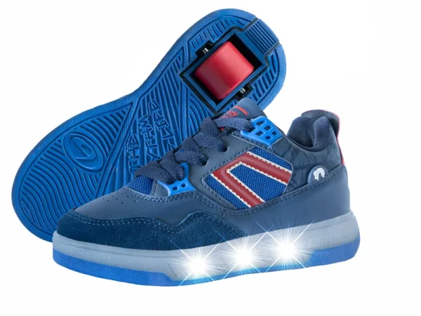 Breezy Rollers Sneakers Blauw LED