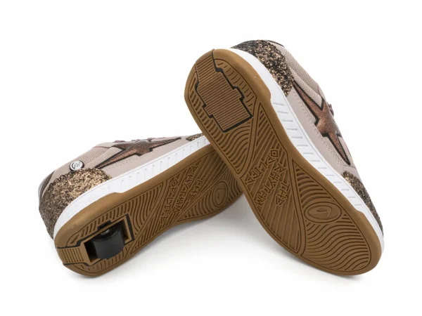 Breezy Rollers Sneakers Glitter Beige brons - 2231410